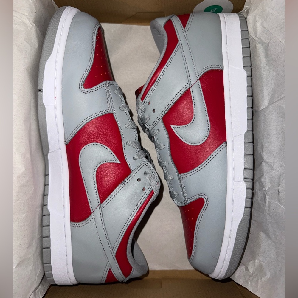 Men’s Nike Dunk Low Retro Red Grey